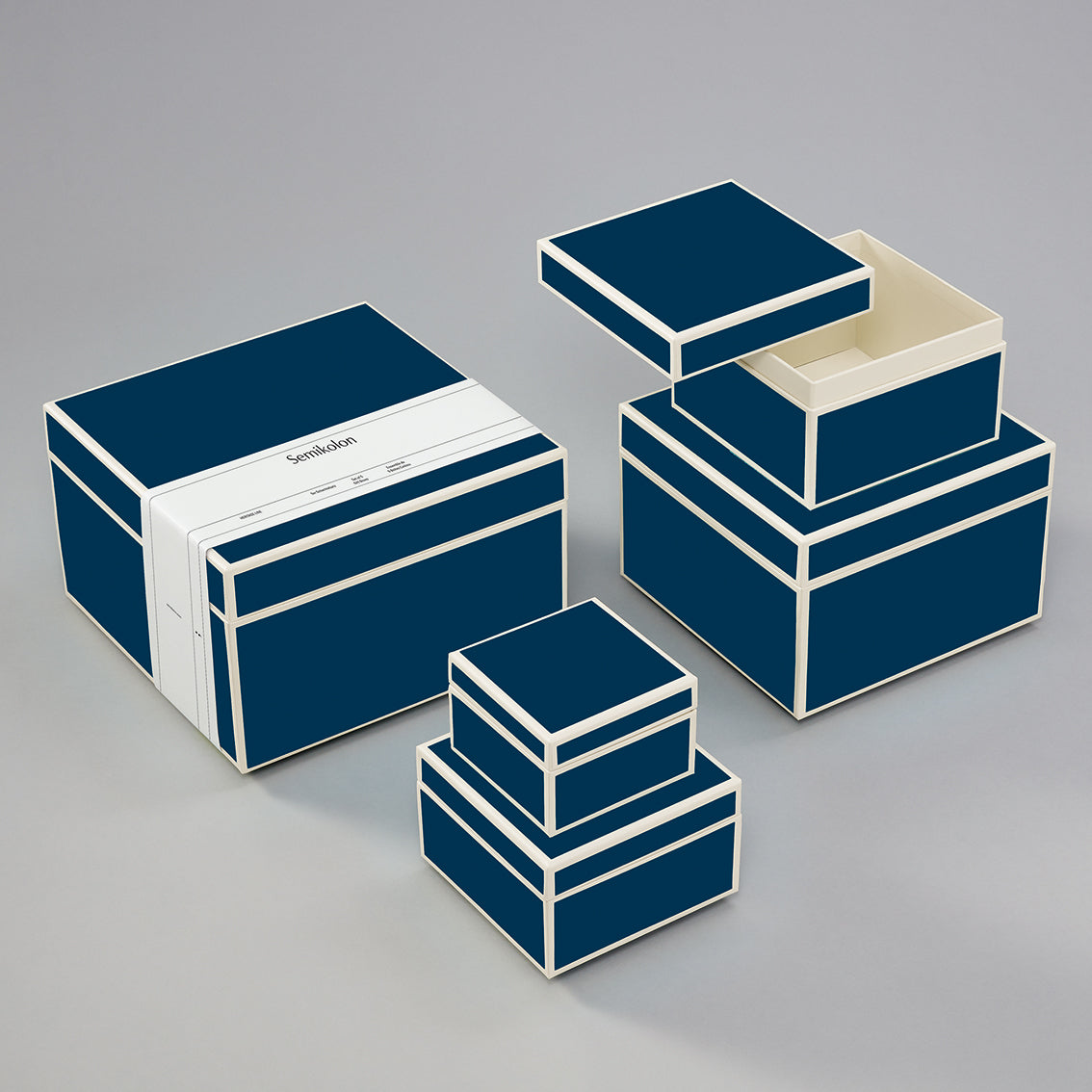 Set of 5 storage boxes Heritage Line