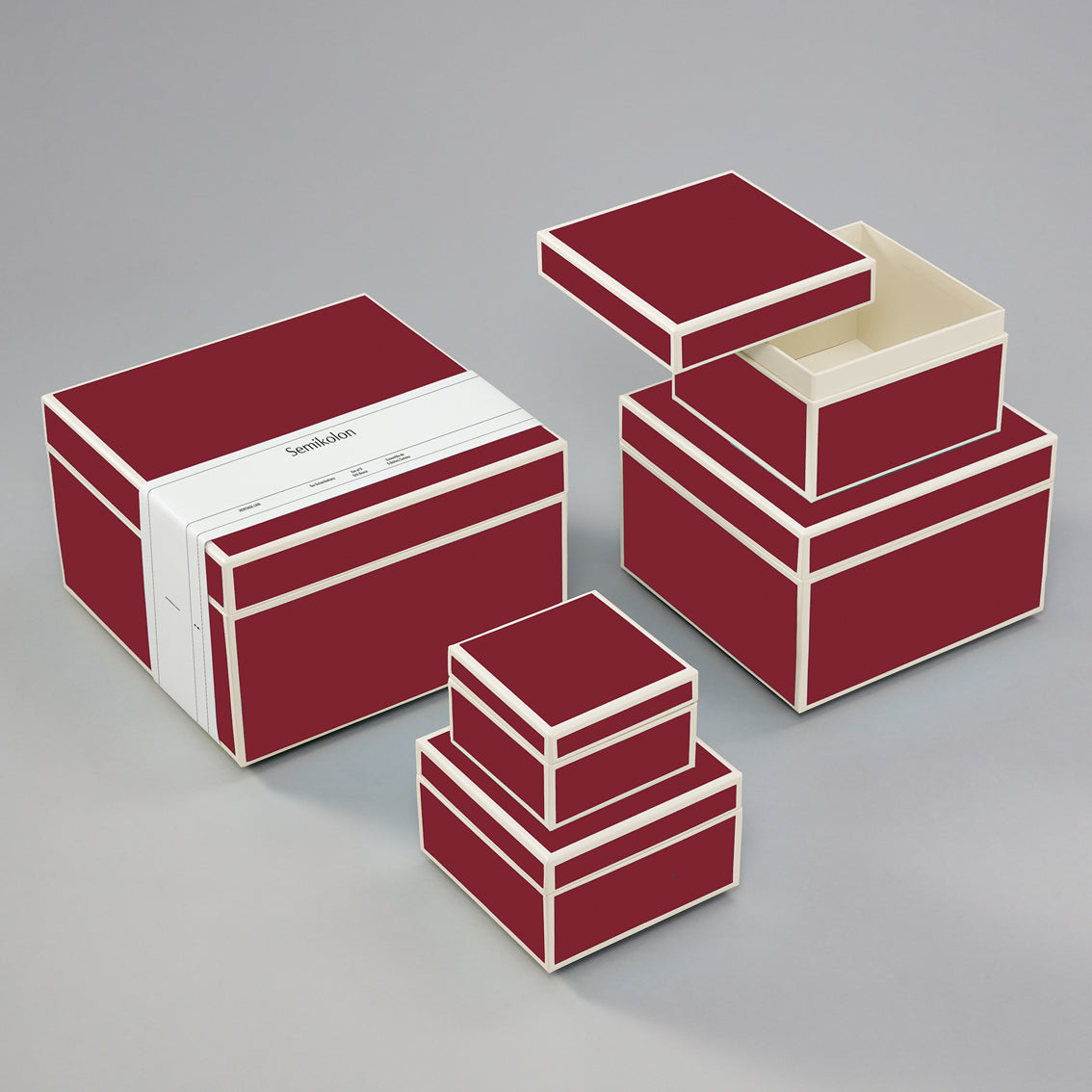 Set of 5 storage boxes Heritage Line