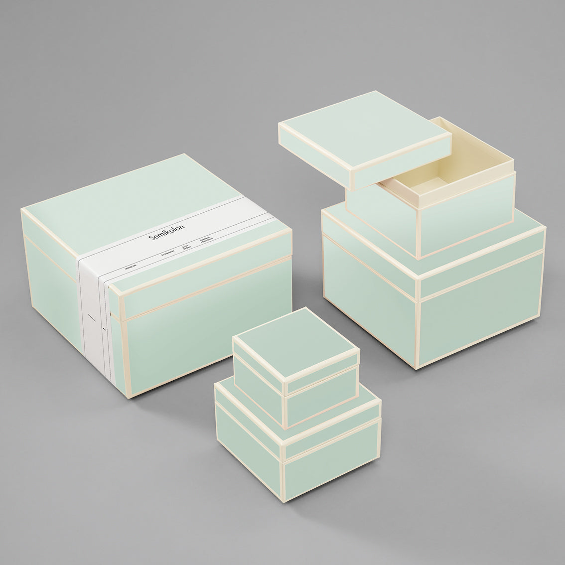 Set of 5 storage boxes Heritage Line