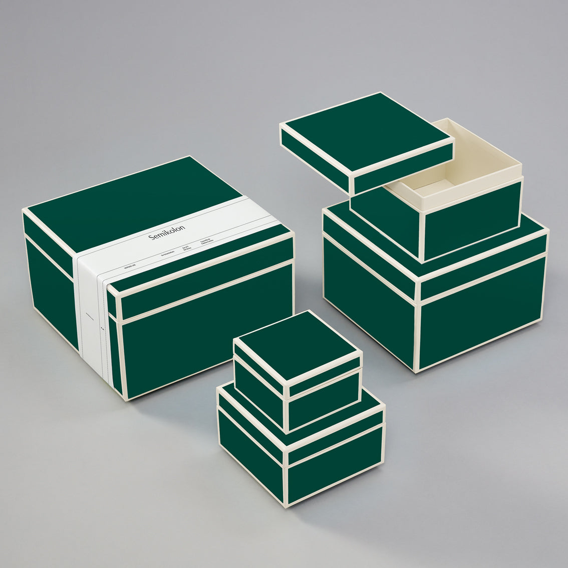 Set of 5 storage boxes Heritage Line